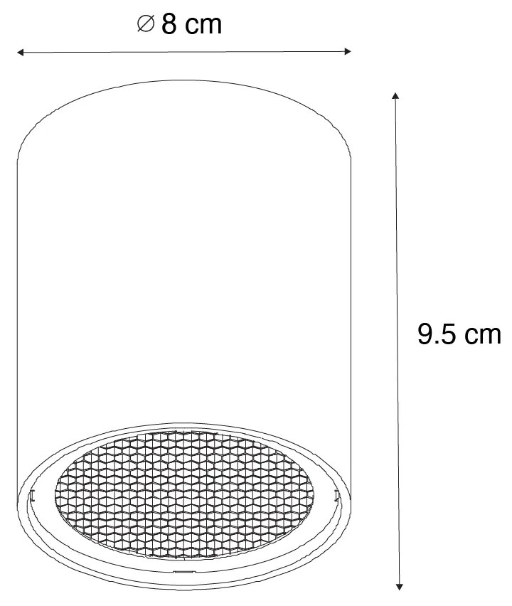Design spotlámpa arany - Tubo Honey