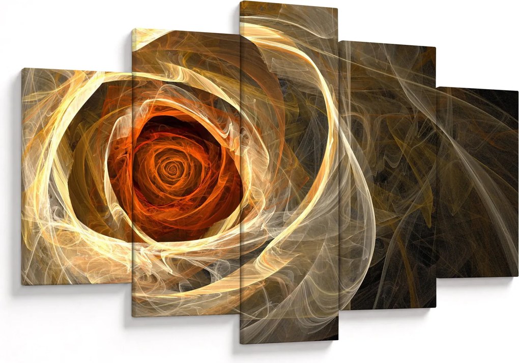 Kép - Absztrakt rózsák tüzes színekben (150x105 cm)