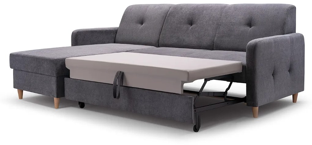 FOSIE sarok kanapéágy, 220x88x162, orino 22, jobb sarok