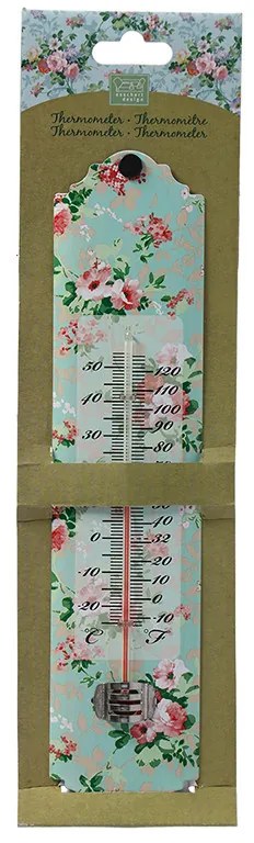 Rózsa mintás hőmérő, 30 cm