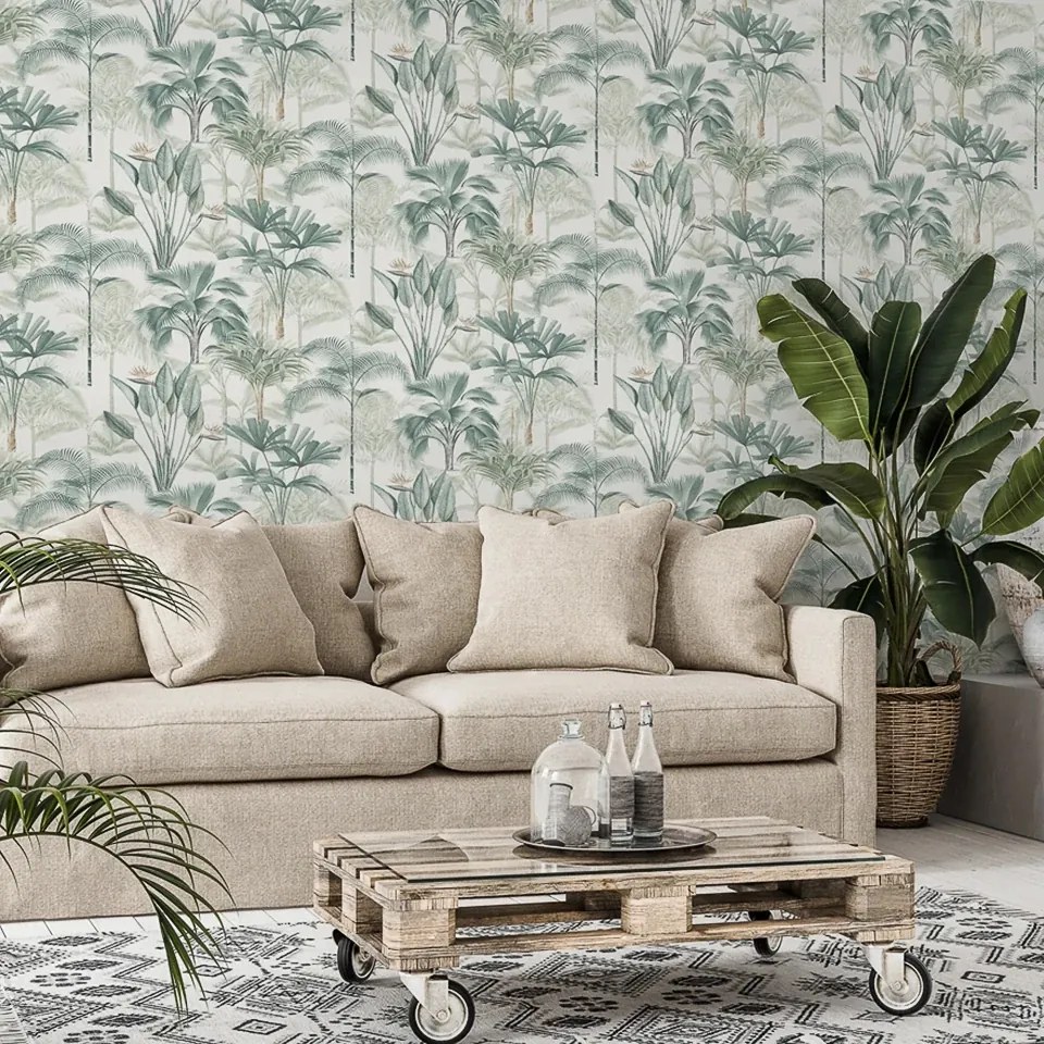 Arthouse Signature 1 King Palm Trees zöld fa mintás papír tapéta – 922908