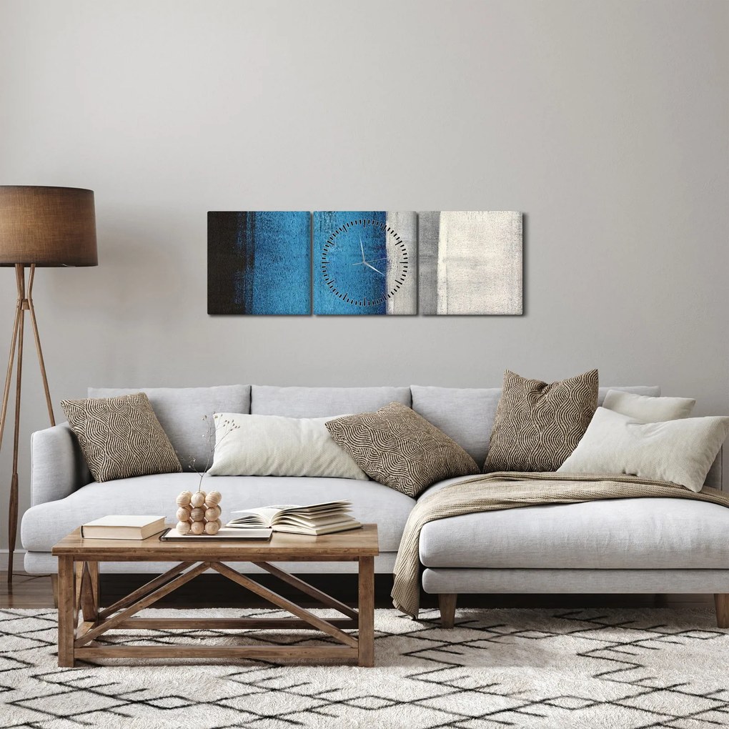 Kép - Absztrakció (órával) (90x30 cm)