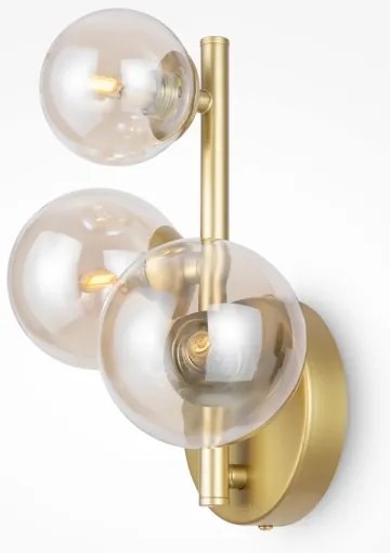 Maytoni MOD545WL-03G - Fali lámpa DALLAS 3xG9/28W/230V réz