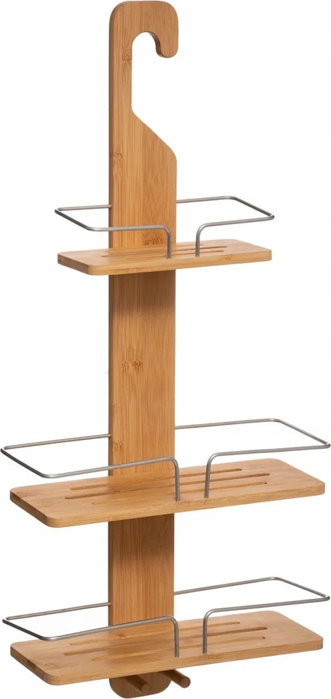 Függesztett polc 3 szintes bambusz polc