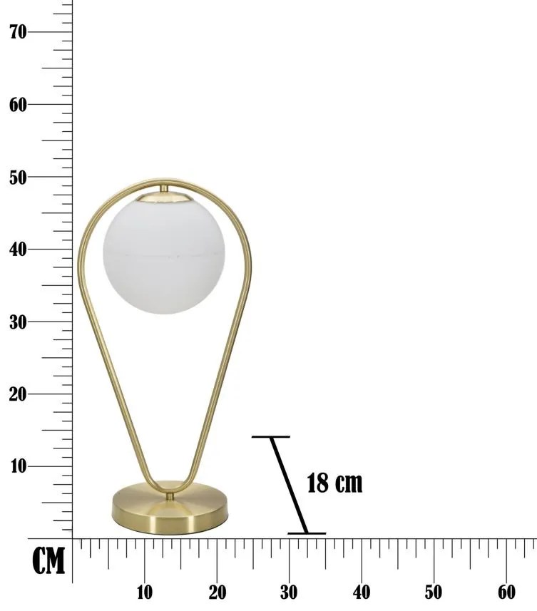 Asztali lampglamy csepp 25x18x50cm