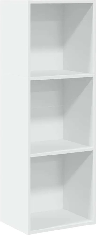 vidaXL fehér szerelt fa könyvespolc 40 x 30 x 114 cm