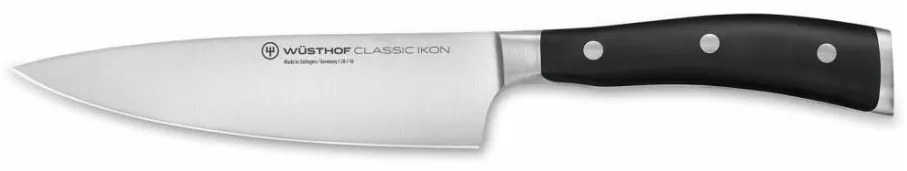 Wüsthof CLASSIC IKON konyhakés 16 cm fekete markolattal