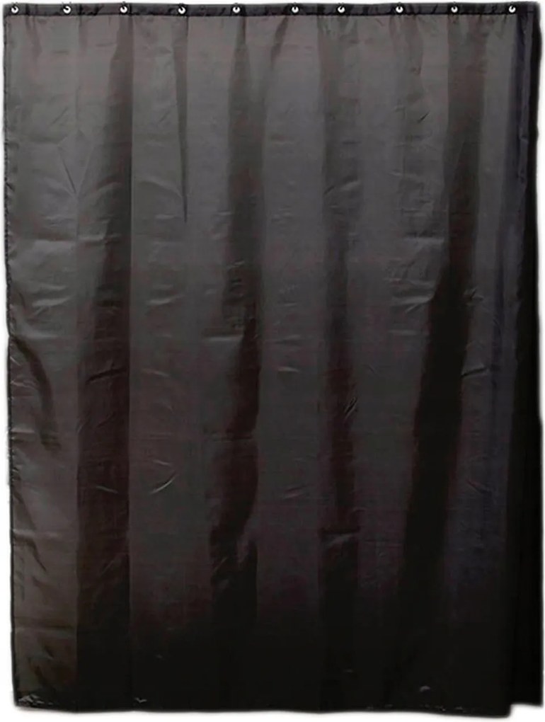 Zuhanyfüggöny Fekete 200x180 cm Gurulós