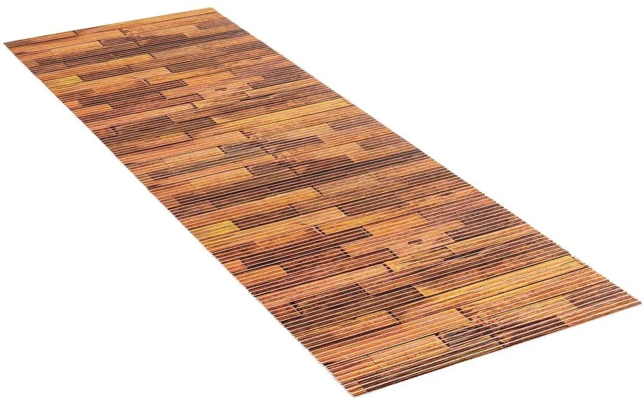 Barna műanyag fürdőszobai kilépő 65x200 cm Lambris – Wenko