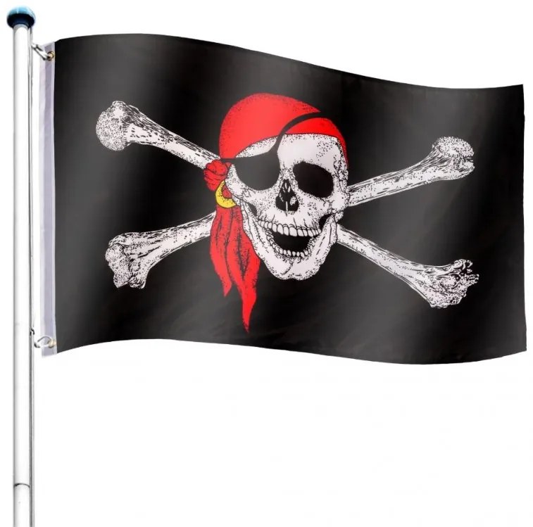 FLAGMASTER® Zászló rúddal Kalóz 650 cm