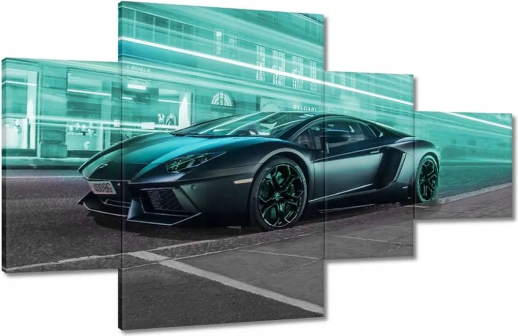 Vászonkép 130x80 Szuper autó Türkiz