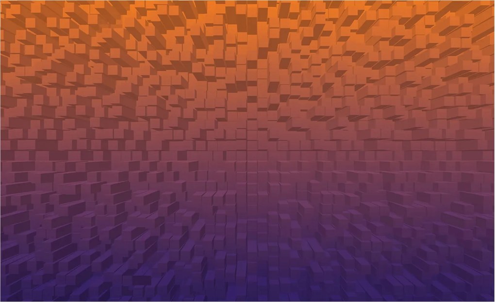 Fotótapéta Színátmenetes Absztrakt Geometriai Narancs-Lila 300x210 +ragasztó