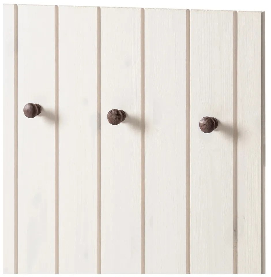 Fehér borovi fenyő előszoba bútor 55x100x2 cm Anita – Støraa