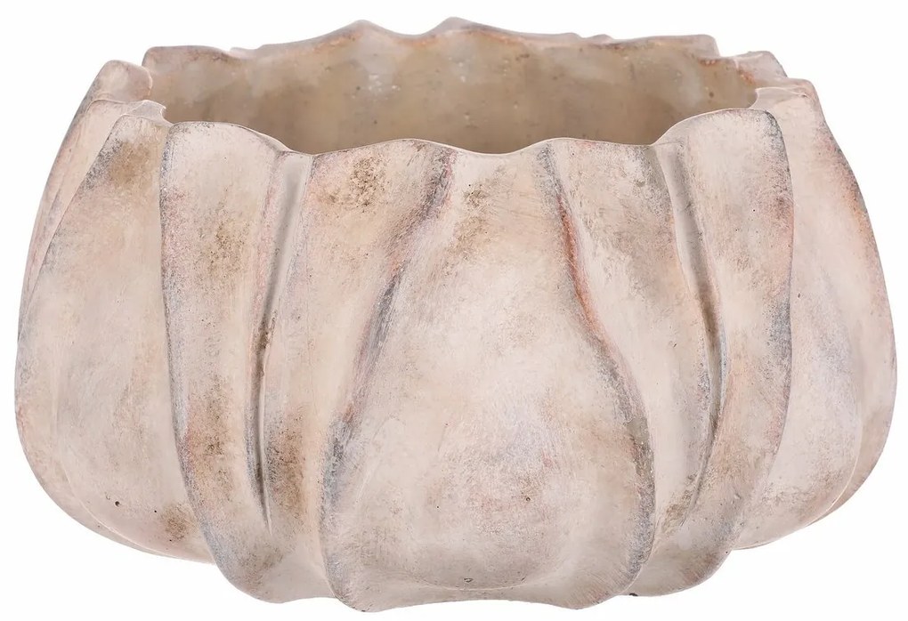 Beton edényfedő L, bézs szürke, 30 x 17 cm, 30 cm