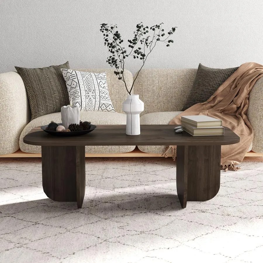 Dohányzóasztal Becaj - Walnut