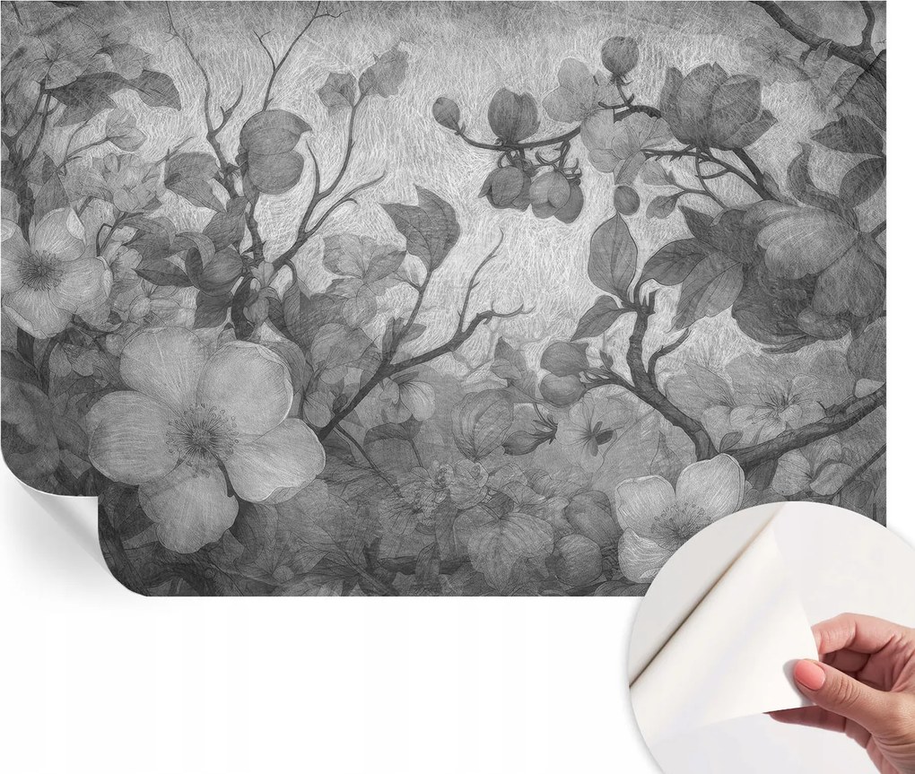 Fotótapéta Fali tapéta Hálószobába és Nappaliba Virág ágak 104x70 cm