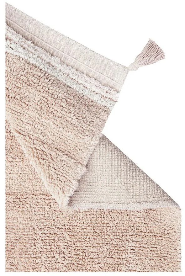 Világos rózsaszín mosható kézi szövésű pamut szőnyeg 90x130 cm Bloom Rose – Lorena Canals