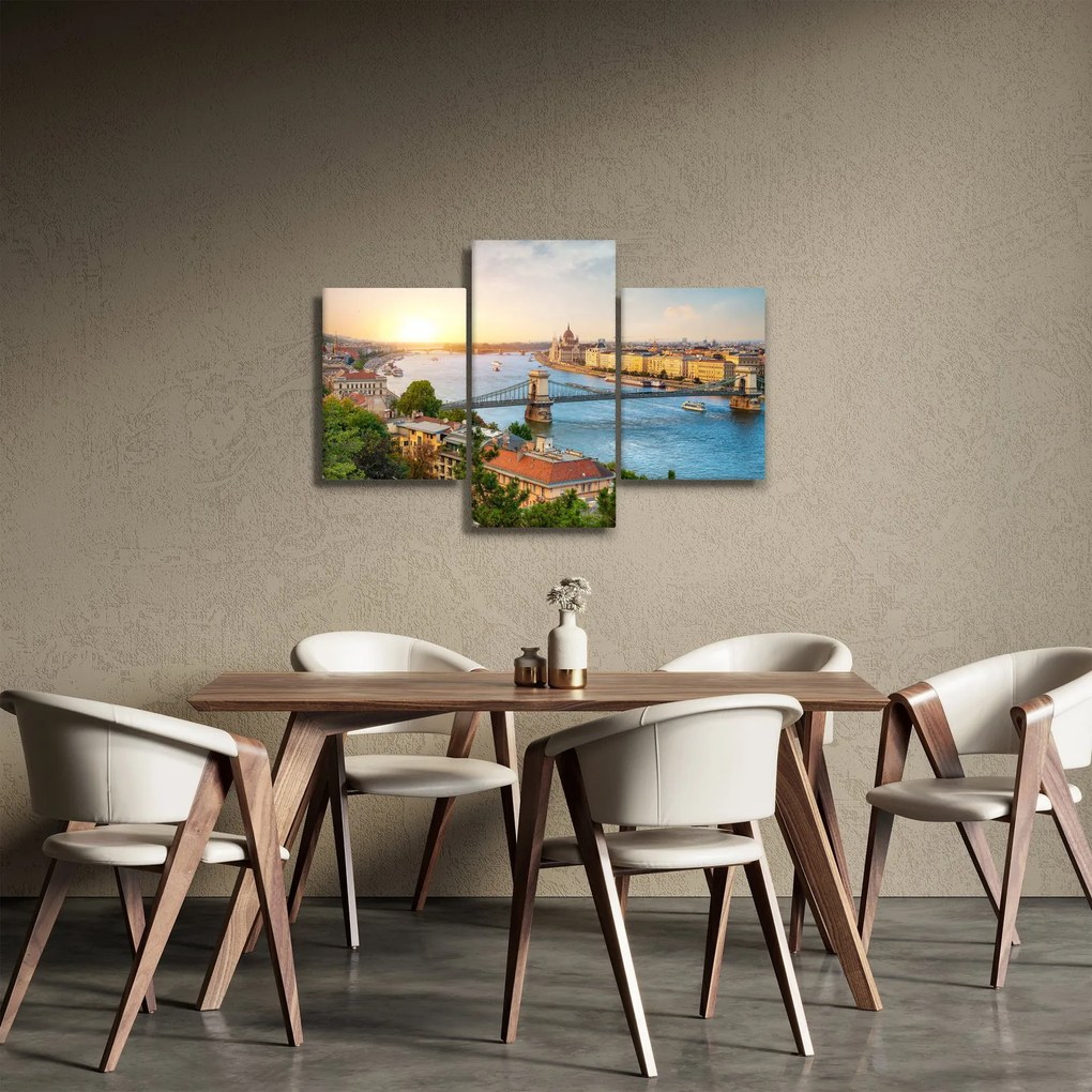 Budapest képe folyóval (90x60 cm)