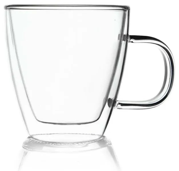 Orion duplafalú üvegbögre, 180 ml, S