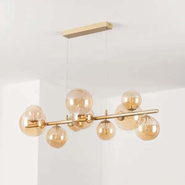 Brilagi - LED Csillár zsinóron MILLA 10xG9/3W/230V arany