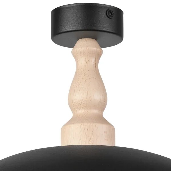 Felületre szerelhető csillár RINA 1xE27/15W/230V fehér/bükkfa