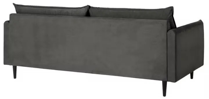 Sötétszürke bársony kanapé 203 cm Juli – Ropez