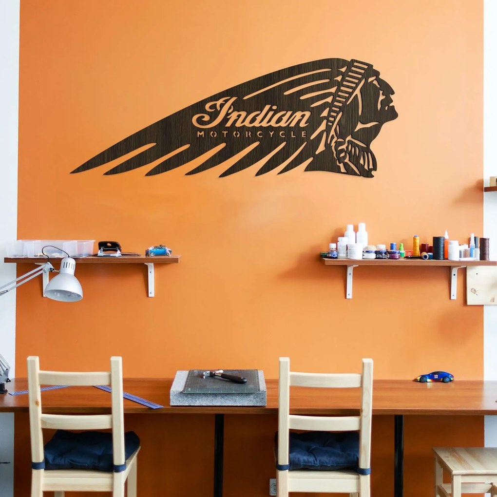 DUBLEZ | Fa logó a falra - Indian Motorcycle | Fali kép