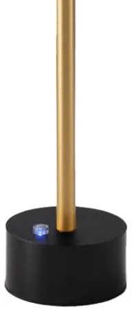 Dimmelhető újratölthető LED asztali lámpa SAM LED/5W/5V 3600 mAh fekete/arany