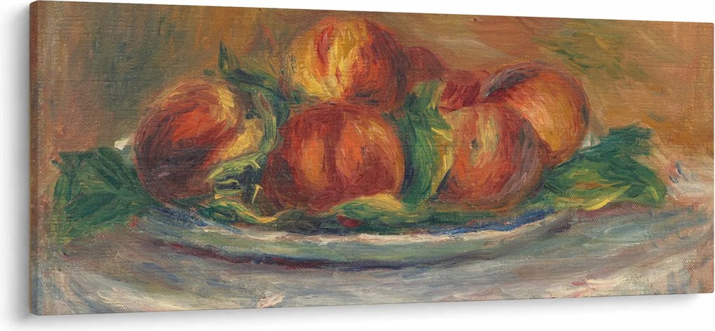 Kép - Auguste Renoir, Peaches on a Plate, reprodukciók (120x50 cm)