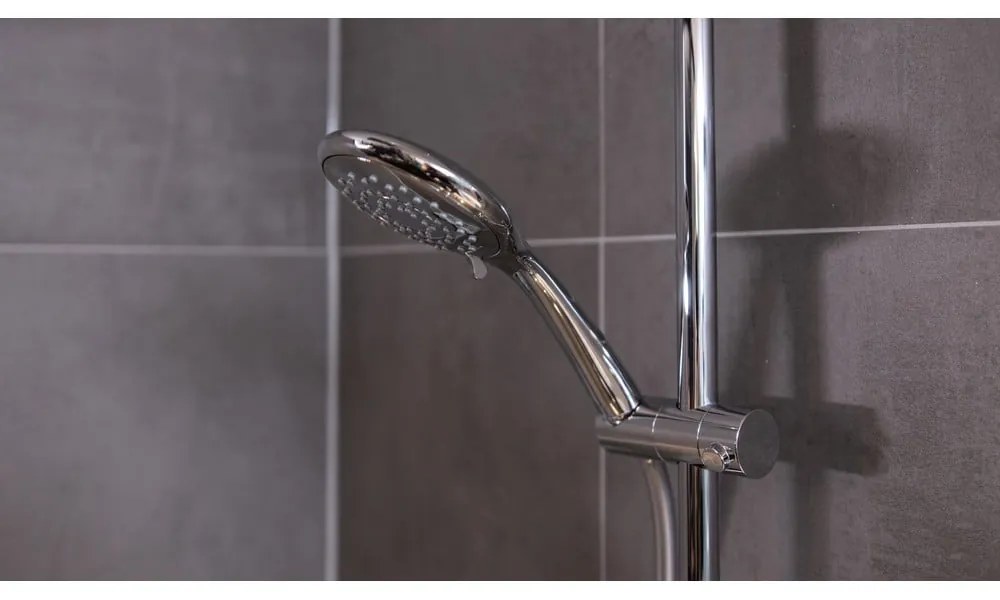 Automatic víztakarékos krómozott tusolófej, ø 11 cm - Wenko