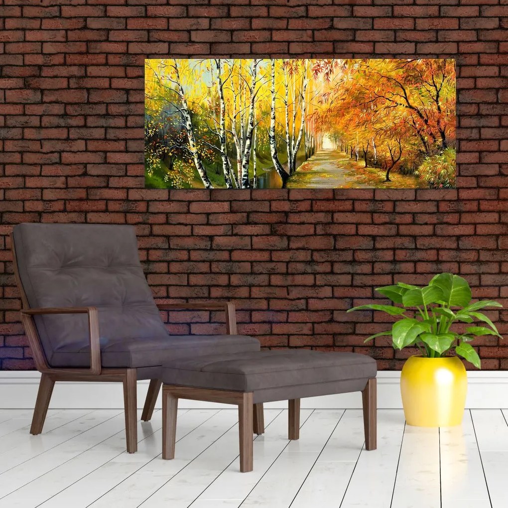 Kép - Egy romantikus sugárút a víz mentén. (120x50 cm)