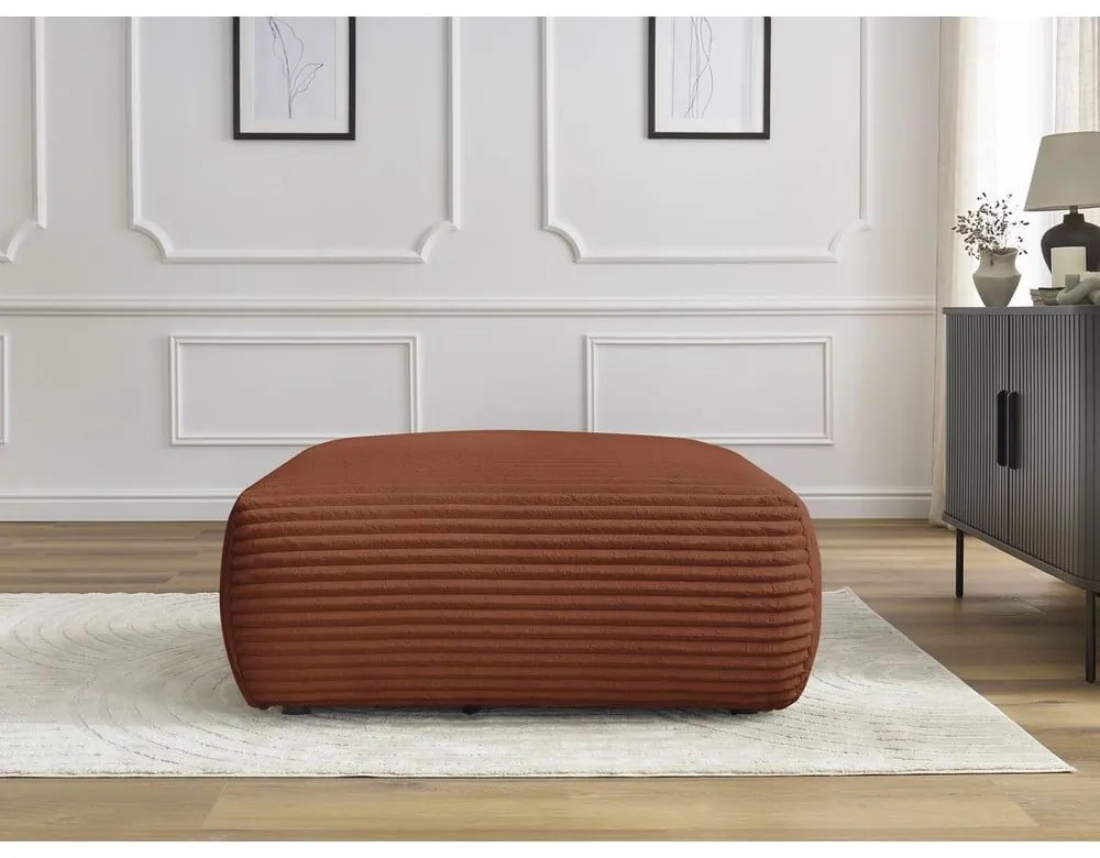 Téglavörös kordbársony lábtartó Lucien – Bobochic Paris