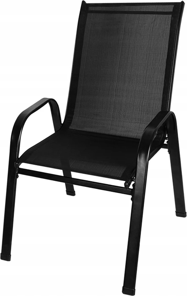 Erkély Kerti Szék, Fém, Fekete
