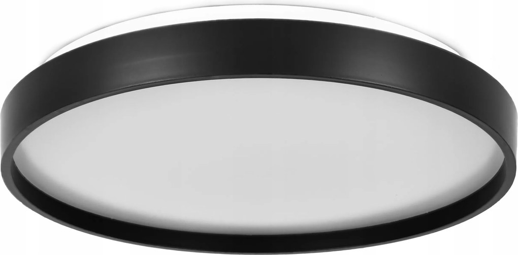 Plafon Led Mennyezeti Lámpa Falra szerelhető Panel Kerek Fekete 24W 33cm