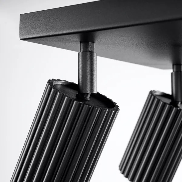 Sollux SL.1583 - Spotlámpa KARBON 4xGU10/10W/230V fekete