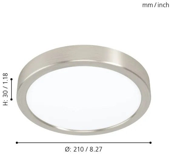 Eglo 99219 - LED mennyezeti lámpa FUEVA 5 LED/16,5W/230V