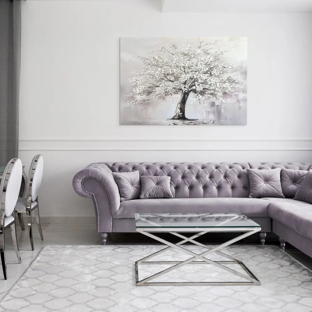 Kép kézzel festett részletekkel 70x100 cm White Tree – Styler