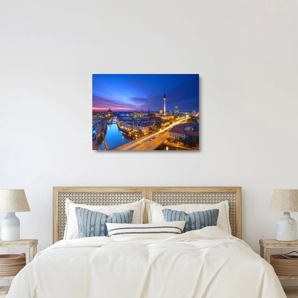 Kép - Kék ég Berlin felett (üvegen) (70x50 cm)
