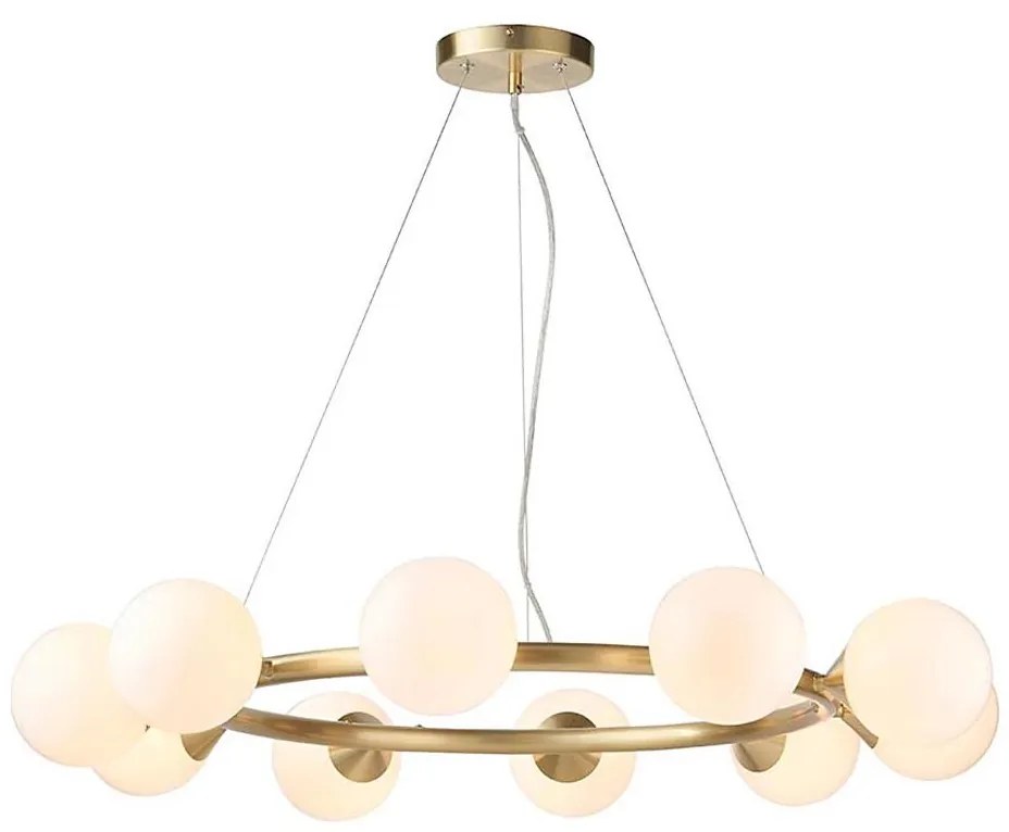 Endon 106008 - Kábeles csillár OTIS 10xG9/3W/230V arany