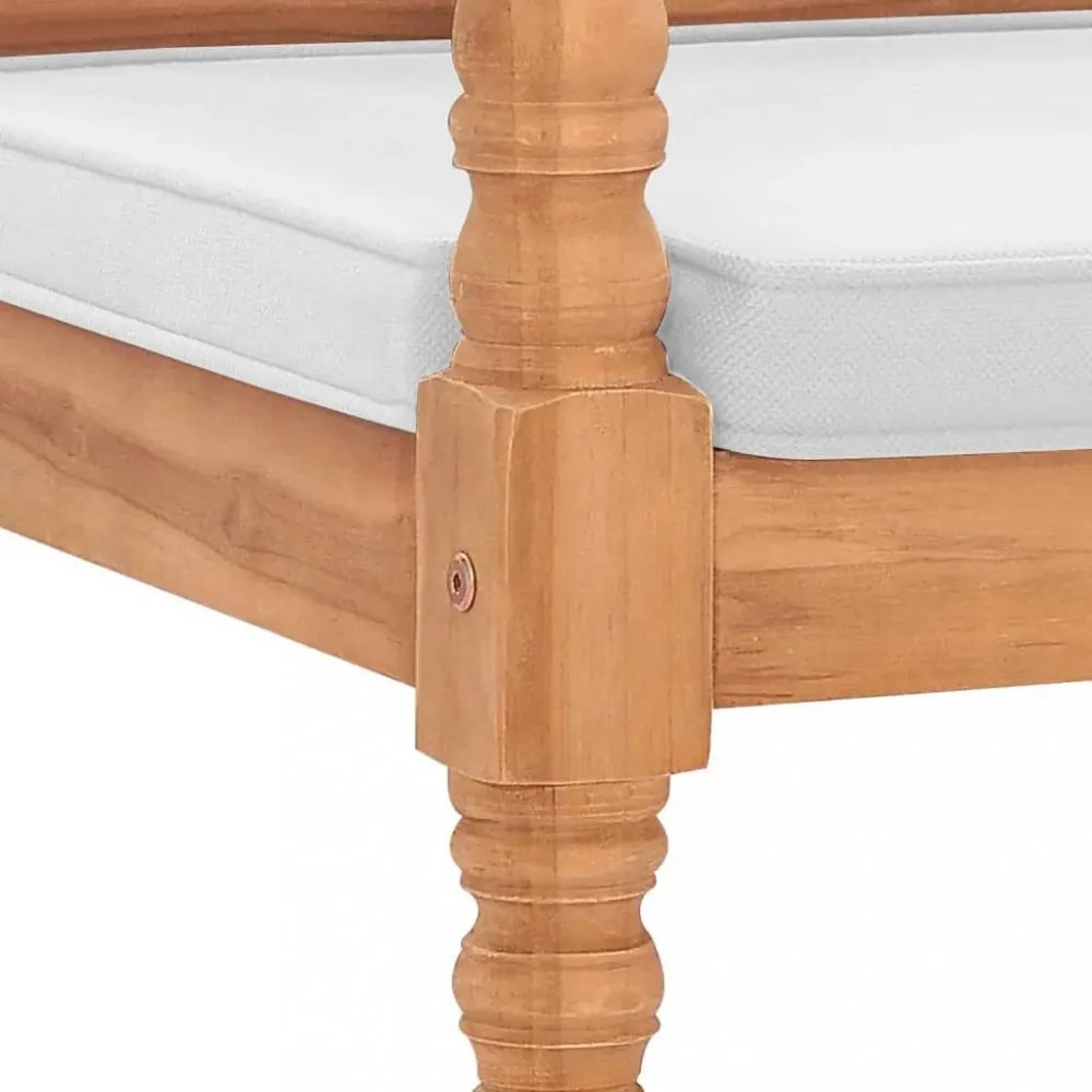 tíkfa Batavia pad párnákkal 120 cm