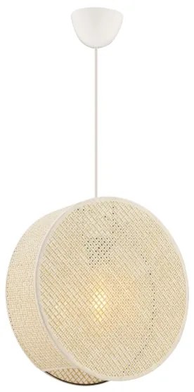 Zsinóros csillár BIG DRUM 1xE27/60W/230V krémszínű