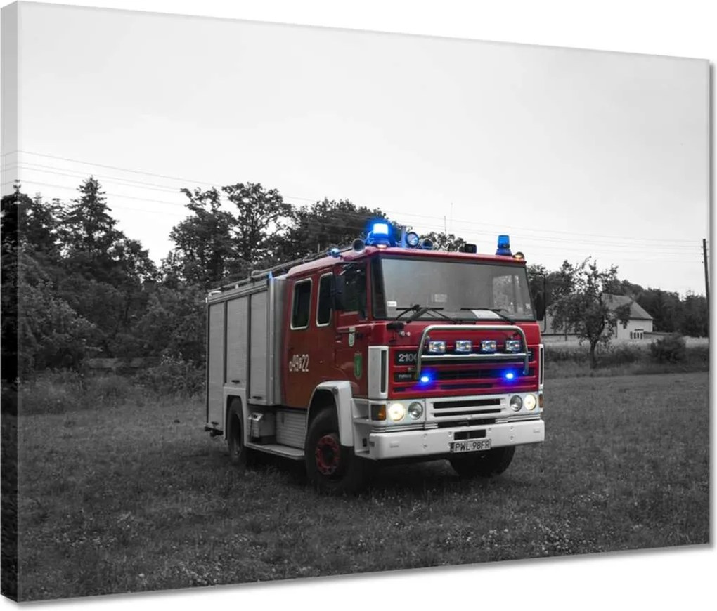 Vászonkép 40x30 Tűzoltóautó
