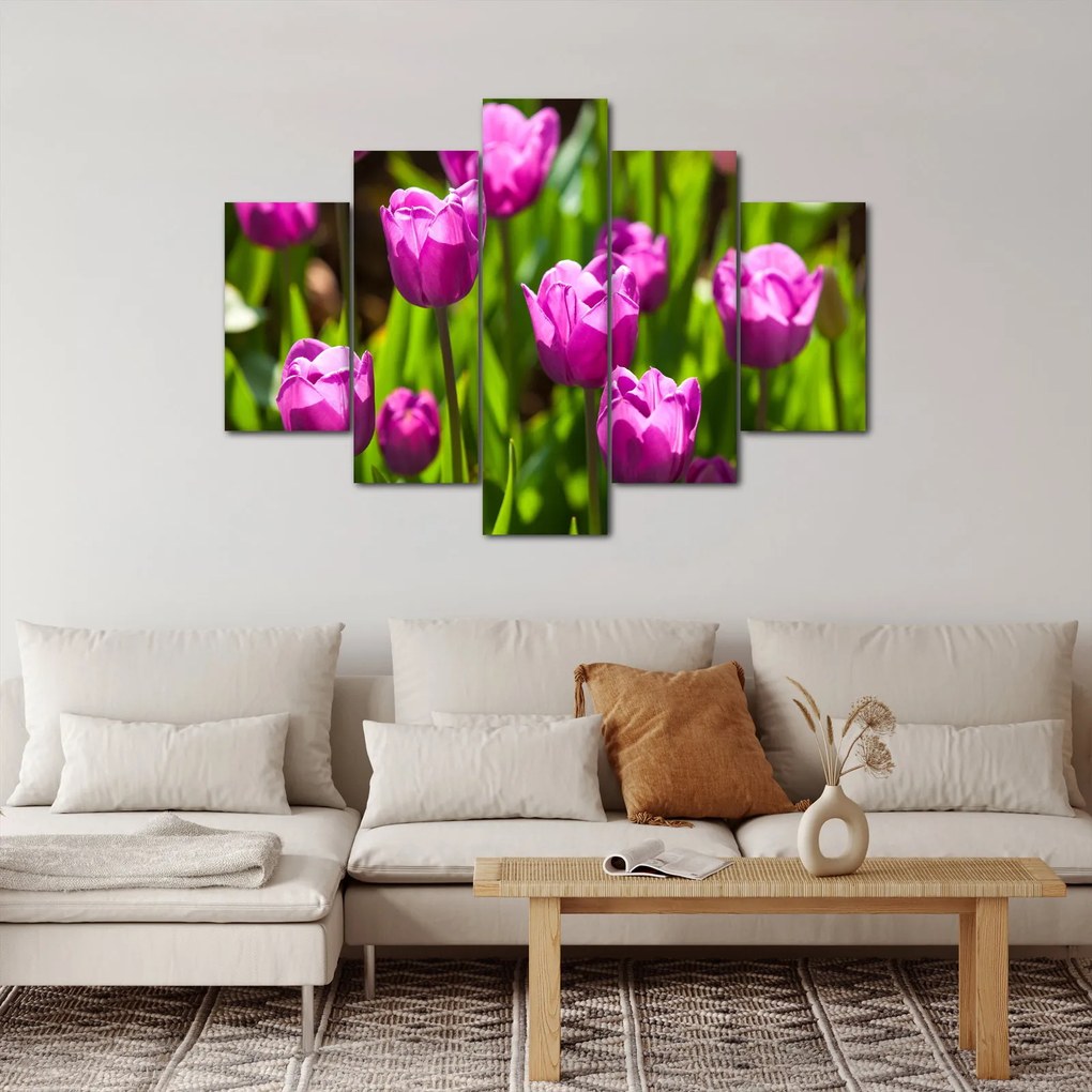 Tulipánok a réten képe (150x105 cm)