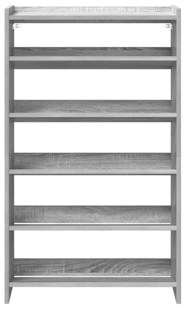 szürke sonoma színű szerelt fa cipőtartó 60x25x100 cm