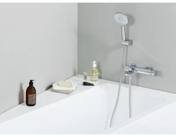 Ravak X07P233 - FLAT nyomógombos kézi zuhany, fényes króm