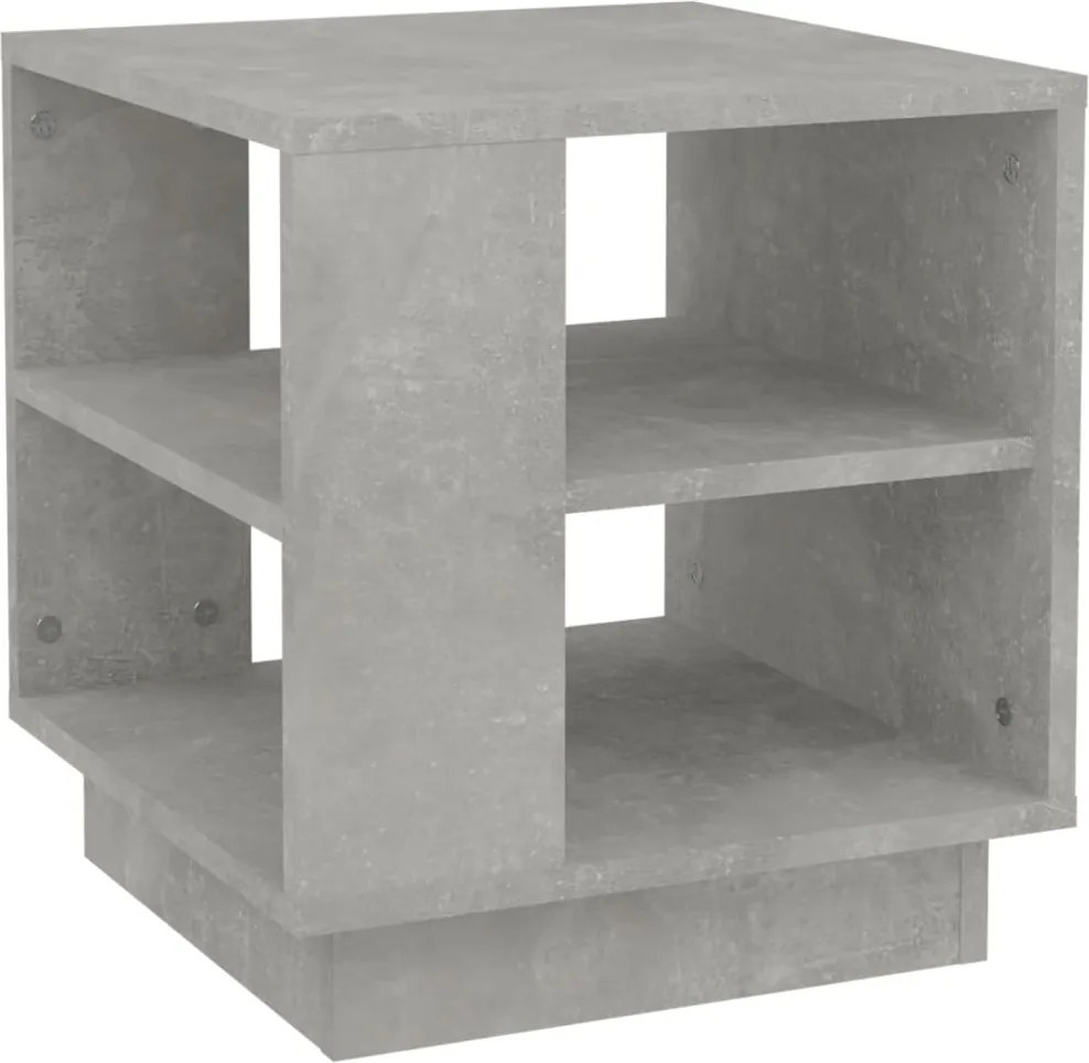 vidaXL betonszürke szerelt fa dohányzóasztal 40x40x43 cm