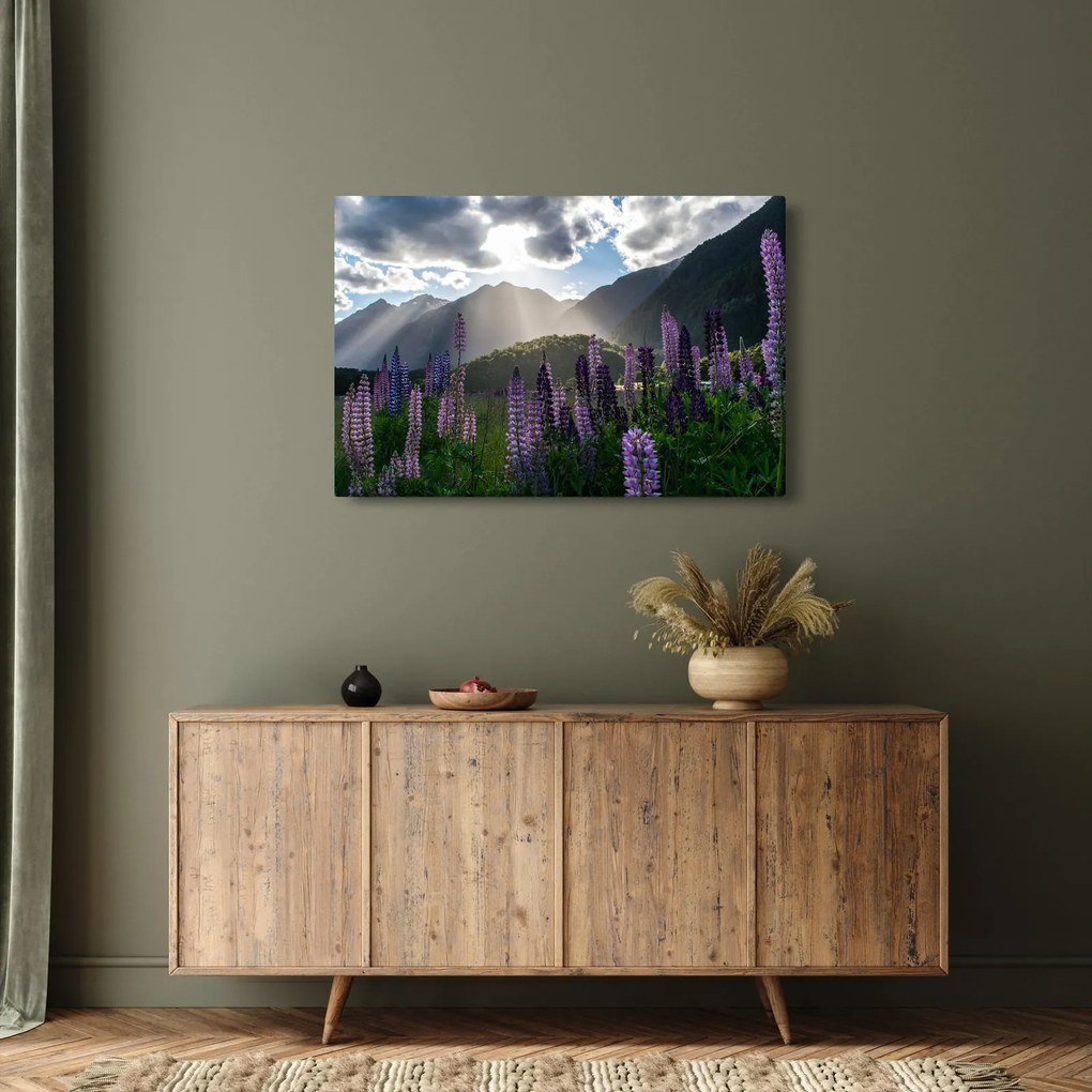 Kép - Csillagfürt táj (90x60 cm)