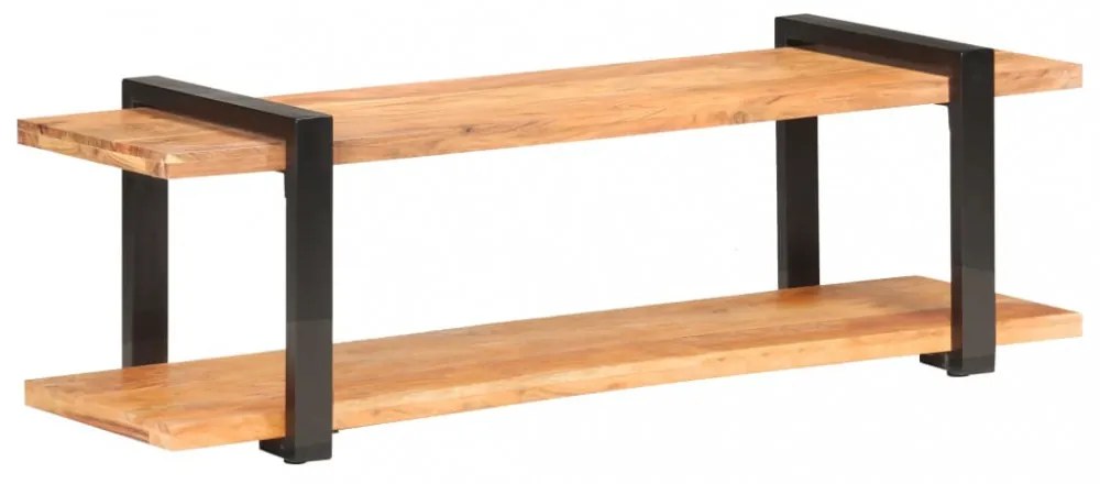 tömör akácfa TV-szekrény 130 x 40 x 40 cm