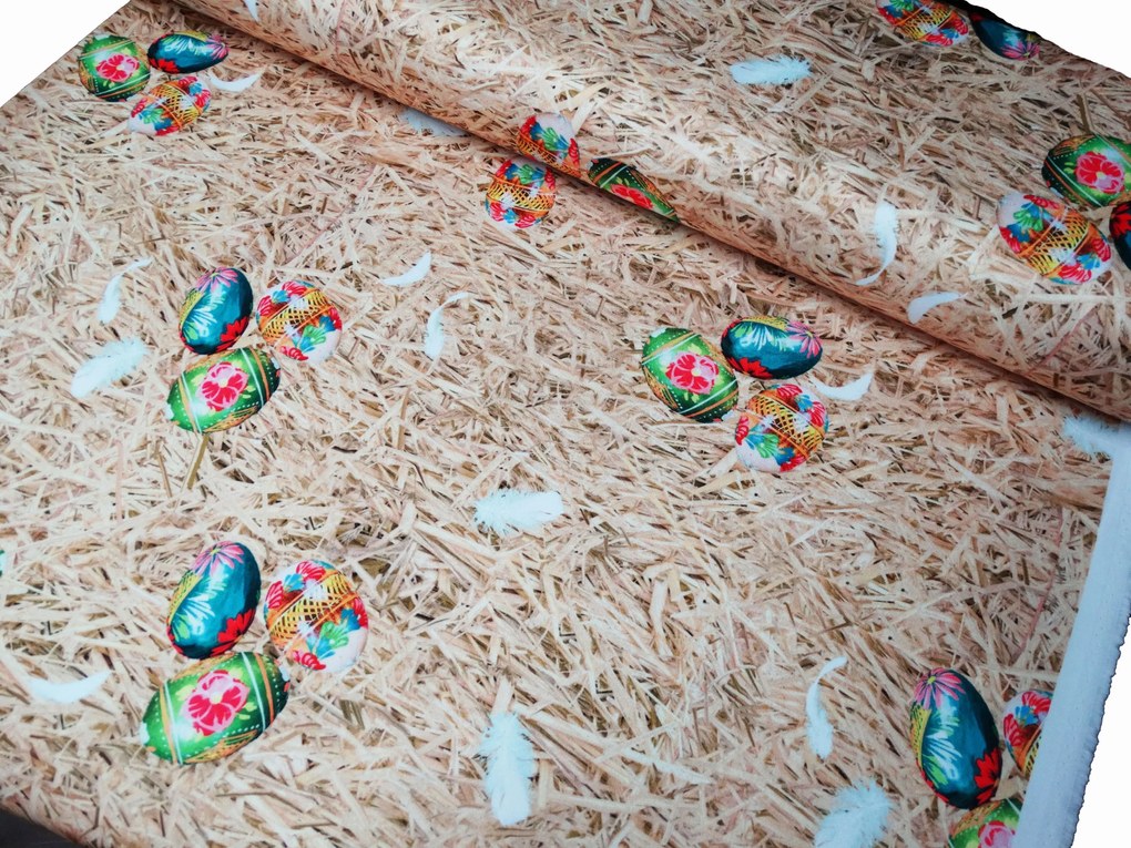 Mg Tk Húsvéti Asztalterítő Széna R001 160cm