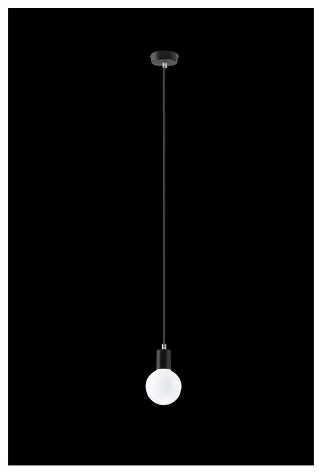 Bombilla fekete függőlámpa - Sollux